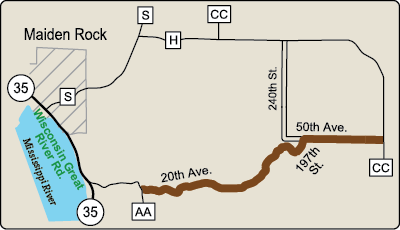 Map of Rustic Road 51