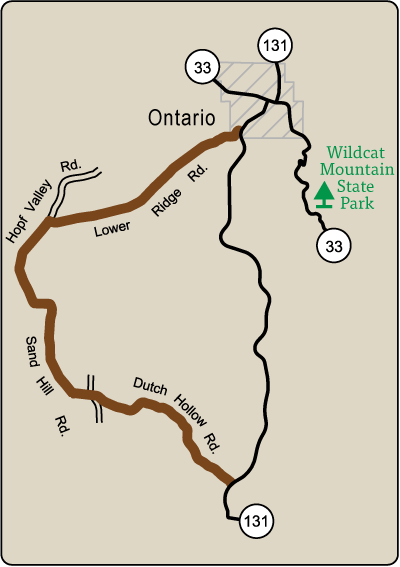 Map of Rustic Road 56