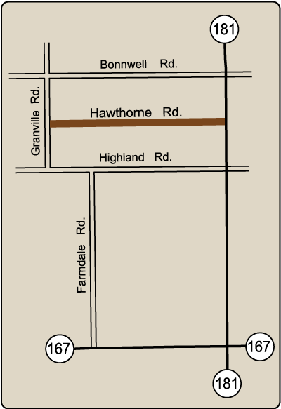 Mapf of Rustic Road 65
