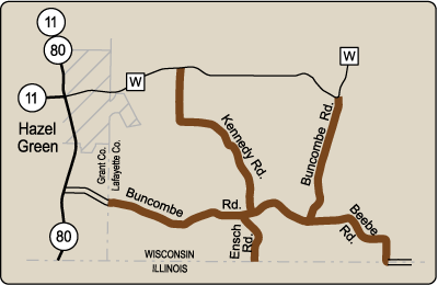 Map of Rustic Road 66