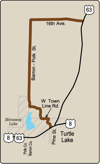 Map of Rustic Road 67