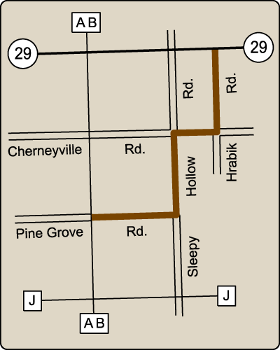 Map of Rustic Road 7