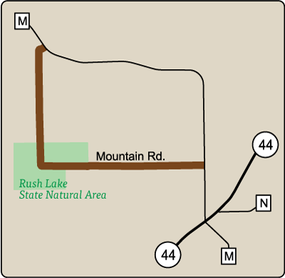Map of Rustic Road 72