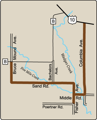 Map of Rustic Road 76