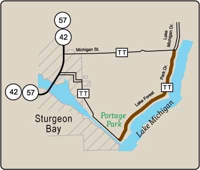 Map of Rustic Road 77