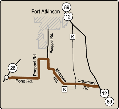Map of Rustic Road 87