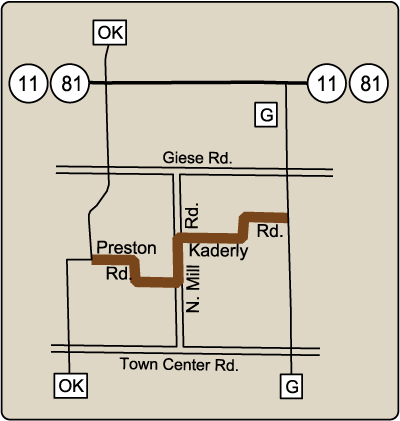Map of Rustic Road 90
