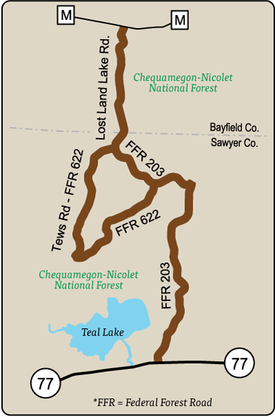 Map or Rustic Road 95