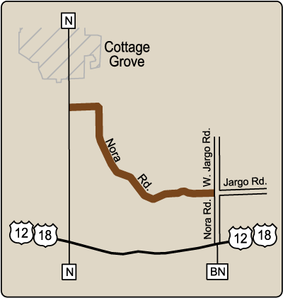 Map of Rustic Road 96