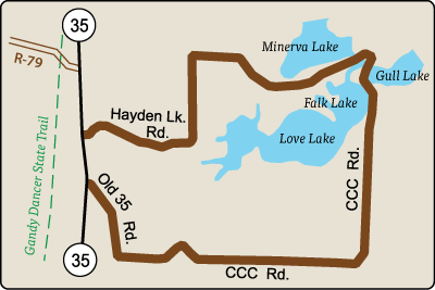 Map of Rustic Road 98
