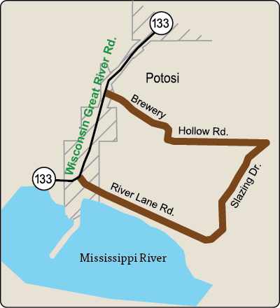 Map of Rustic Road 99