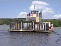 Merrimac ferry on the water