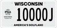 Golf Wisconsin license plate
