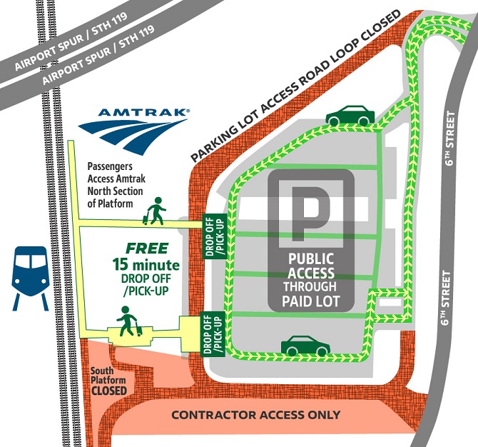 Temporary Parking Lot Map